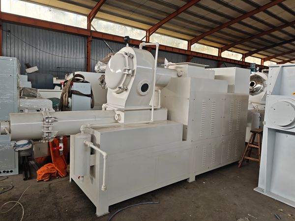 Máquina extrusora plodder de doble vacío para jabón de tocador de alta densidad