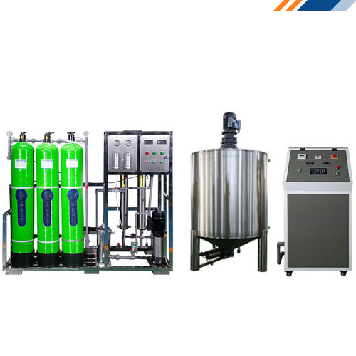 Línea de producción automatizada para la fabricación de jabón líquido en planta industrial