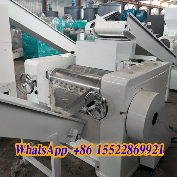 Resultado de producción con máquina automática para hacer jabón