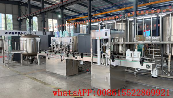 Complete 10 tons per day liquid soap making machine line layout