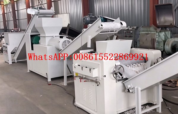 Industrial three-roll mill and mixer for bar soap manufacturing line