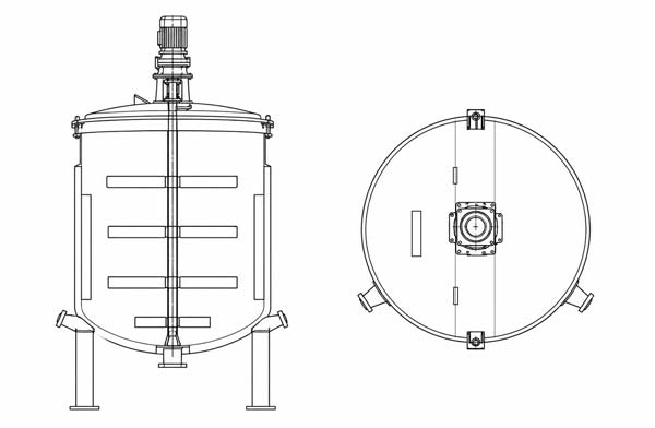 Industrial stainless steel saponification tank with thermal oil electric heating for soap oil making machine