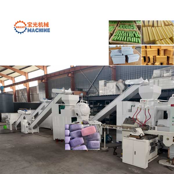 Máquina de producción de jabón totalmente automática de 100-300 kg/h