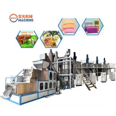 Saponificación y neutralización a base de aceite para producir jabón en barra para lavar la ropa