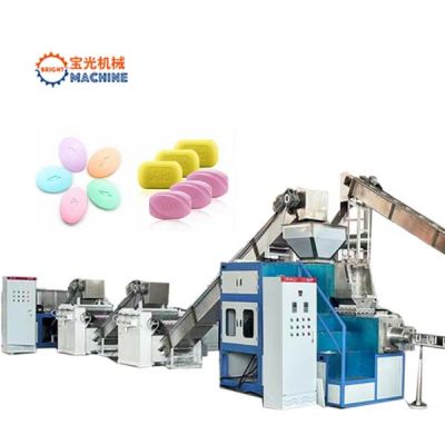 Factory Price 300kg/h/500kg/h Toilet Soap laundry soap Manufacturing Machine Automatic Toilet Soap Making Line for Sale