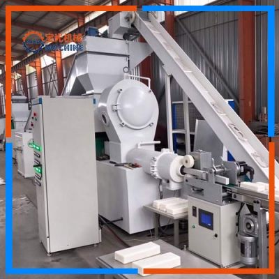 Línea de Producción de Jabón en Barra 800 kg/h - Planta Completa con Mezclador, Refinador, Molino, Extrusora y Cortadora